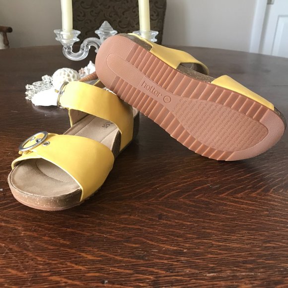 HOTTER: YELLOW SANDALS SIZS 6.5 - Picture 2 of 2